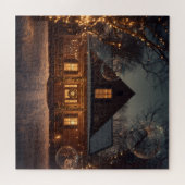 Gezellig Winter Wonderland Home met Bubbels Legpuzzel (Horizontaal)