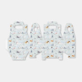 Gezellig Winter Wonderland Schaatspatroon Bedankdoosjes (Uitgevouwen)