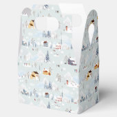 Gezellig Winter Wonderland Schaatspatroon Bedankdoosjes (Geopend)