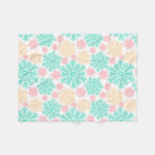 Gezellig Winter Wonderland Sneeuwvlokken Patroon Fleece Deken (Voorkant (Horizontaal))