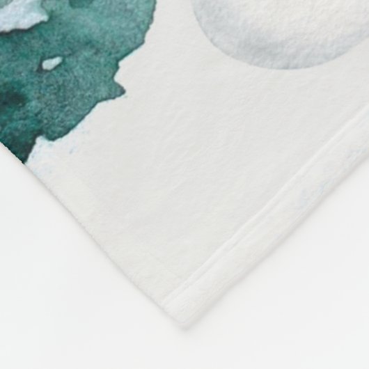 Gezellig winterbos fleece deken (Hoek)