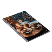 Gezellig Wintercafé met warme cacao en koekjes Notitieboek (Rechterzijde)