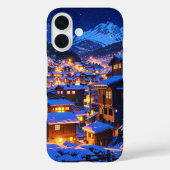 Gezellig winterdorp Case-Mate iPhone case (Achterkant)