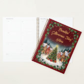 Gezellig Winterdorp Kerstmis Spiraal Notebook Planner (Display)