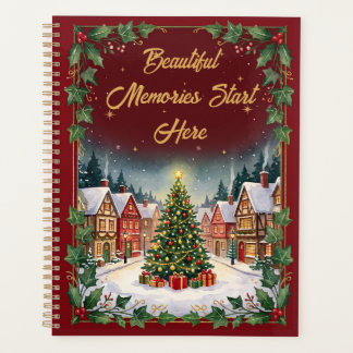 Gezellig Winterdorp Kerstmis Spiraal Notebook Planner