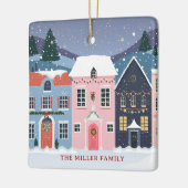 Gezellig winterdorp Snowy Houses Ornament (Links)