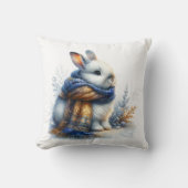Gezellig winterkonijn kussen (Voorkant)