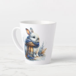 Gezellig winterkonijn latte mok