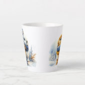 Gezellig winterkonijn latte mok (Voorkant)