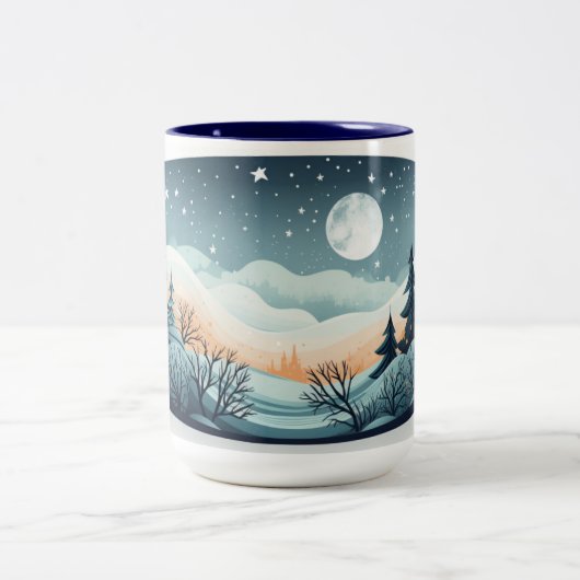 Gezellig winterthema mok (Center)