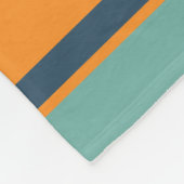 Gezellige Abstracte Bloemenpompoen Fleece Deken (Hoek)