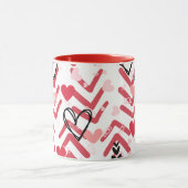 Gezellige artwork stickers mok (Midden)