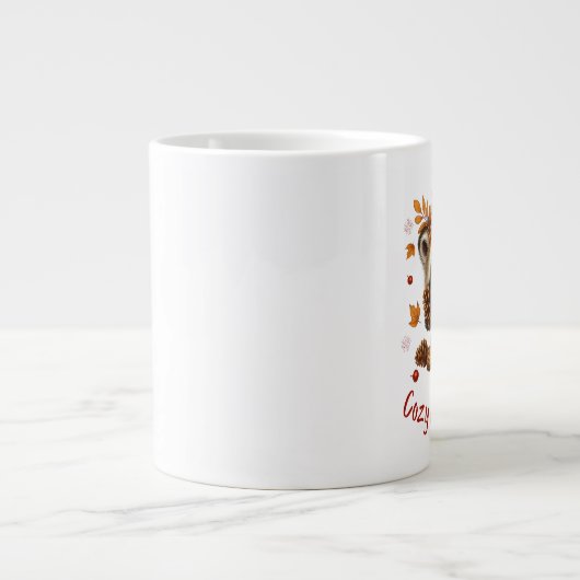 Gezellige Autumn Magic Racoon Grote Koffiekop (Voorkant)