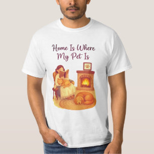Gezellige avond door open haard  Pet Lover T-shirt