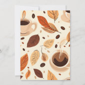 Gezellige Baby is het brouwen van koffie thema Bab Kaart (Achterkant)