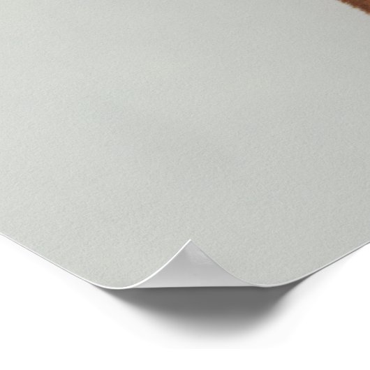 Gezellige Beagle in een Winter Knit Pet Poster (Hoek)