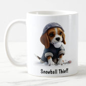  gezellige Beagle Sneeuwdag Koffiemok