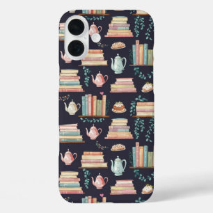 Gezellige bibliotheek charme iPhone 16 plus hoesje