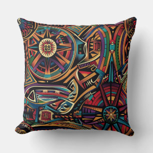 Gezellige Blauwgroen "Kroniek van de Ouden" Pluche Kussen