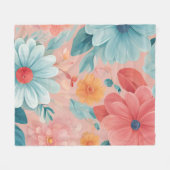 Gezellige Bloemen Deken - Gooi voor Home Decor (Voorkant (Horizontaal))