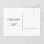 Gezellige Bloemen Familie Reünie Save the Date Uitnodiging Briefkaart (Achterkant)