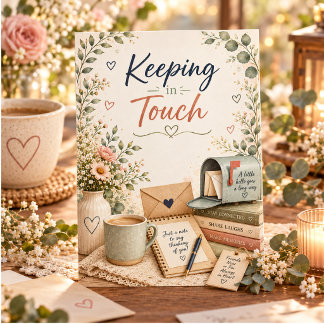 Gezellige bloemrijke contact houden Cottagecore Gr Bedankkaart