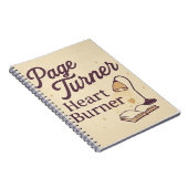 Gezellige boekenliefhebber en mindfulness Notitieb Notitieboek (Rechterzijde)