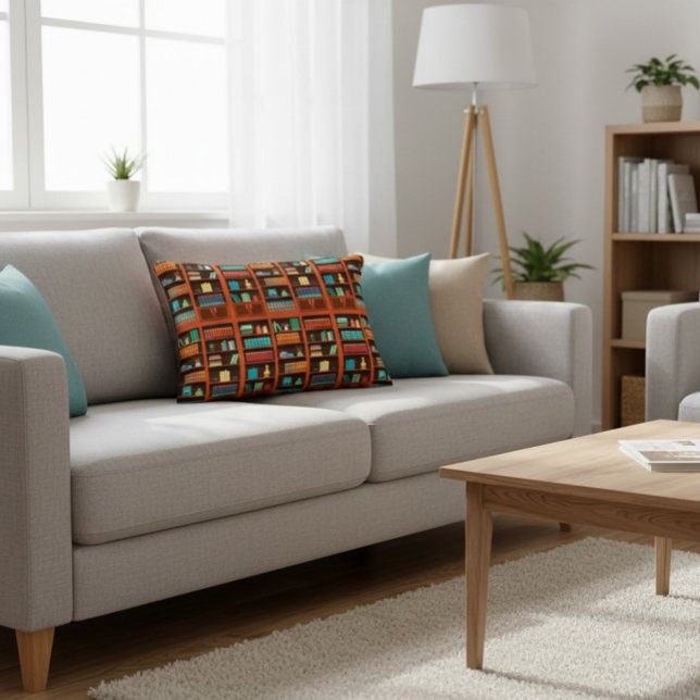 Gezellige boekenplanken accent kussen (Creator heeft geüpload)