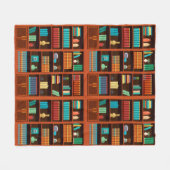 Gezellige boekenplanken Gooi Deken (Voorkant (Horizontaal))