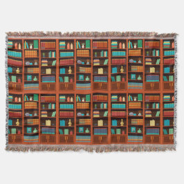 Gezellige boekenplanken Gooi Deken