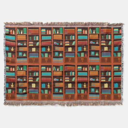 Gezellige boekenplanken Gooi Deken (Voorkant)