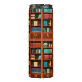 Gezellige boekenplanken thermosbeker (Achterkant)