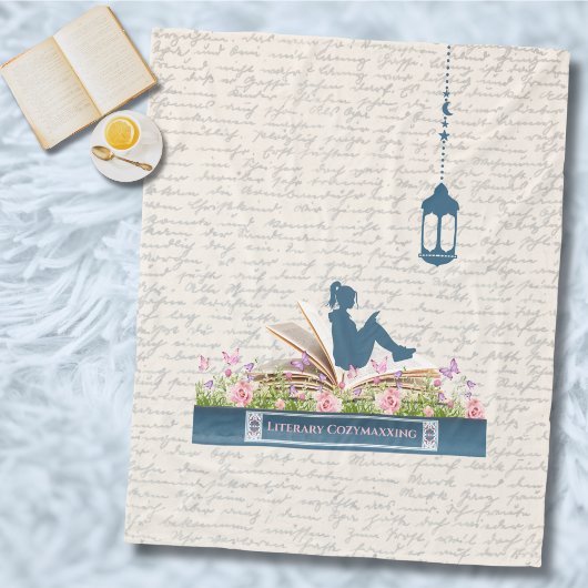 Gezellige boekenwurm lezen Nook Deken