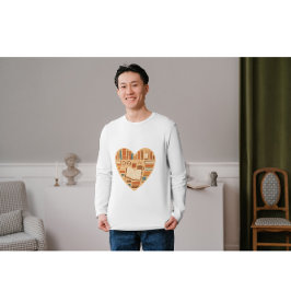 Gezellige Boekliefhebber Hart | Lezen Aesthetisch  T-shirt