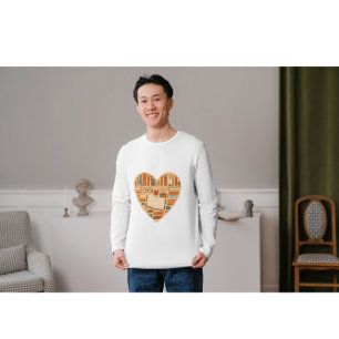Gezellige Boekliefhebber Hart Lezen Aesthetisch T-shirt