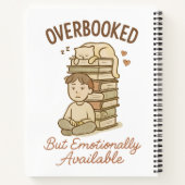 Gezellige boekliefhebber & Mindfulness Design Notitieboek (Achterkant)