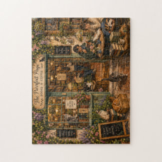 Gezellige Boekwinkelkatten Aquarel Legpuzzel | Boo