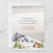 Gezellige Boerderij Kerstdieren Feestdagenkaart (Achterkant)