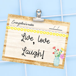 Gezellige boerderij, lampen en bloemen 4" x 3" post-it® notes