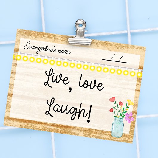 Gezellige boerderij, lampen en bloemen 4" x 3" post-it® notes