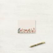 Gezellige bos paddenstoelen post-it® notes (Op bureau)