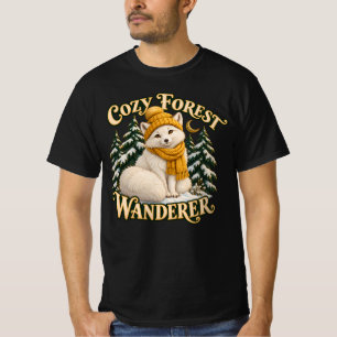Gezellige Boswandelaar Witte Vos in Sneeuw T-shirt