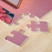 Gezellige botanische woonkamerpuzzel legpuzzel (Zijkant)