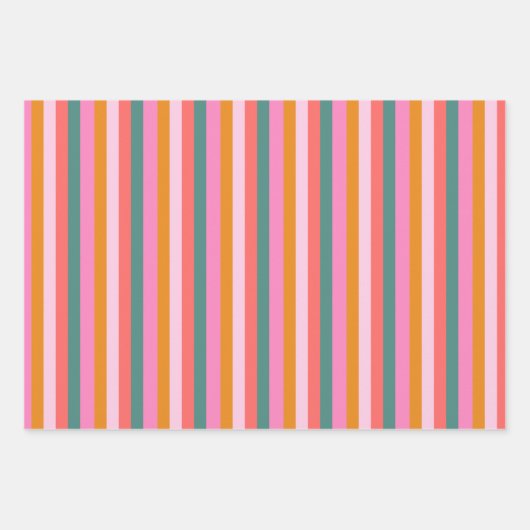 Gezellige Bright Pink Snowman Kerstmis Inpakpapier Vel (Voorkant 2)