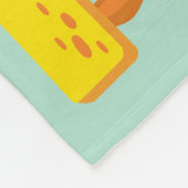 Gezellige broedende dinosaurus fleece deken (Hoek)