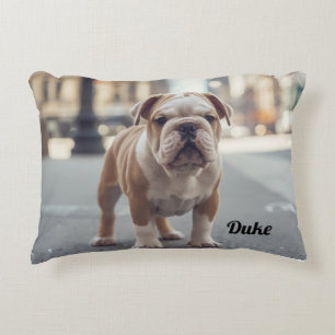 Gezellige Bulldog gepersonaliseerd Accent Kussen