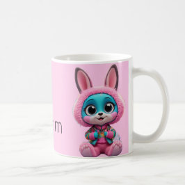 Gezellige Bunny Mok – Schattige Blue Rabbit in Pin