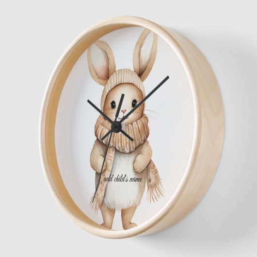 Gezellige Bunny Wall Clock (Hoek)