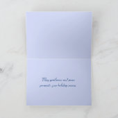 Gezellige Cabin bij Magical Winter Wonderland Feestdagen Kaart (Binnen)