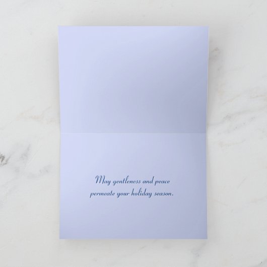 Gezellige Cabin bij Magical Winter Wonderland Feestdagen Kaart (Binnen)